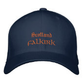 Casquette Brodée Ecosse & FALKIRK mode / Patriotes écossais (Devant)
