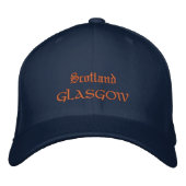 Casquette Brodée Ecosse & Glasgow mode / Patriotes écossais (Devant)