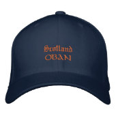 Casquette Brodée Ecosse & mode OBAN / Patriotes écossais (Devant)