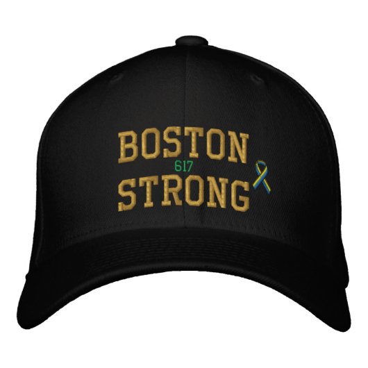 Casquette Brodée Édition forte de ruban de Boston (Devant)