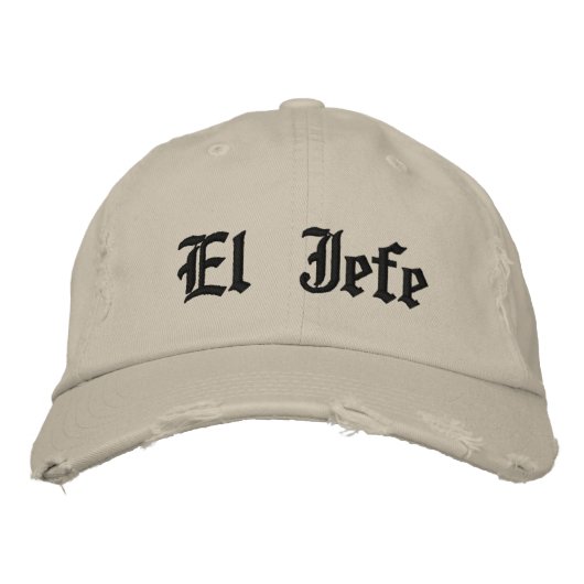 Casquette Brodée El Jefe (Devant)
