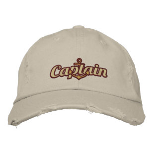Casquette Brodée Elégant capitaine Ancre nautique Grande broderie