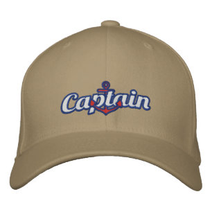 Casquette Brodée Elégant capitaine Ancre nautique Grande broderie