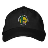 Casquette Brodée Embroidered Hat - Black (Devant)