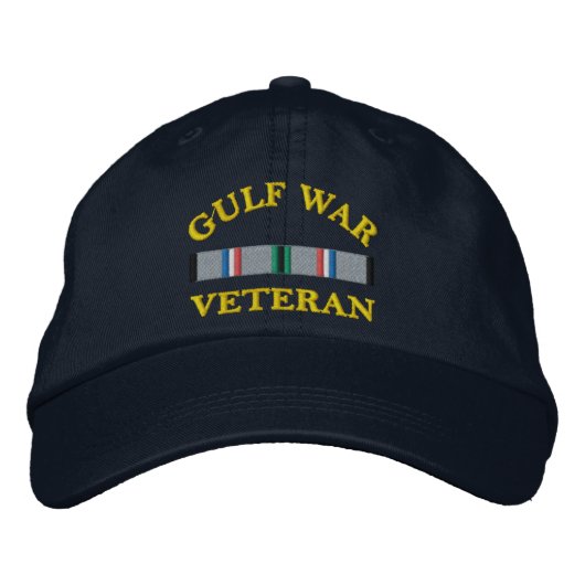 Casquette Brodée Embroidered Hat Gulf War Veteran (Devant)