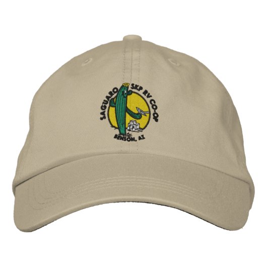 Casquette Brodée Embroidered Hat - Khaki (Devant)