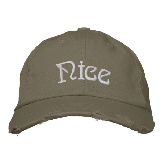 Casquette Brodée Embroidered Hat - Personalized Christmas Nice (Devant)