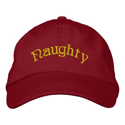 Casquette Brodée Embroidered Hat - Personalized Naughty Christmas (Devant)