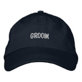 CASQUETTE BRODÉE EMBROIDERED WEDDING GROOM  (Devant)
