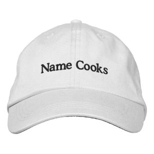 Casquette Brodée Embroidered (Your Name) Cooks Hat