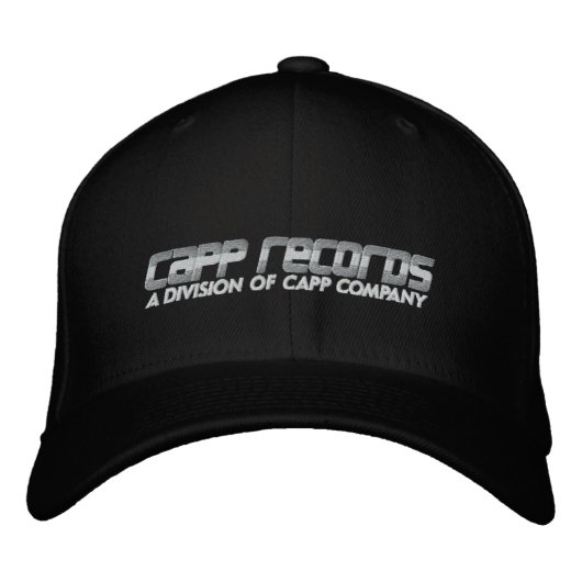 Casquette Brodée Enregistrements CAPP - [Noir] Logo de haute qualit (Devant)