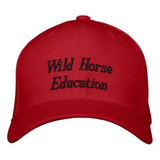 Casquette Brodée Enseignement du Cheval sauvage WHE Red