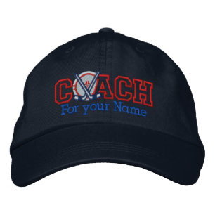 Casquette Brodée Entraîneur de hockey personnalisé avec votre nom