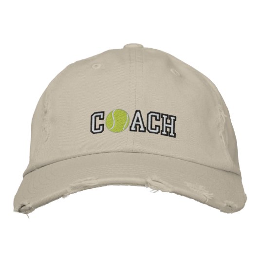Casquette Brodée Entraîneur de tennis (Devant)