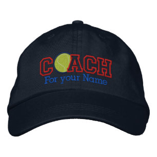 Casquette Brodée Entraîneur de tennis personnalisé avec votre nom
