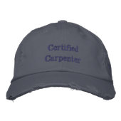 Casquette Brodée Entreprise de charpentier (Devant)