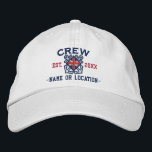 Casquette Brodée Équipage personnalisé de drapeau d'Union Jack<br><div class="desc">Un classique croisé ancre le style nautique avec un applique de drapeau d'Union Jack, un casquette brodé personnalisé par coutume pour un membre d'équipage des occasions spéciales. Employez le lien "demandent à ce concepteur" de nous contacter avec vos demandes spéciales de conception ou pour de l'aide avec n'importe quelle partie...</div>