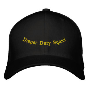 Casquette Brodée Équipe de garde de couche avant arrière chapeau en