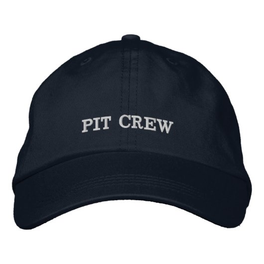 Casquette Brodée Équipe de pit d'anniversaire de voiture de course (Devant)