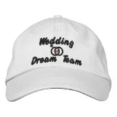 Casquette Brodée Équipe de rêve pour mariage, Mariée, Enterrement d (Devant)