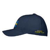 CASQUETTE BRODÉE ÉQUIPE SUÉDOISE DE BOISSONS (Gauche)