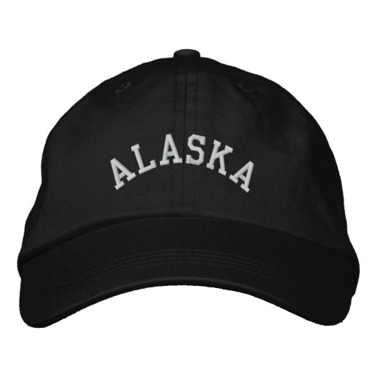 Casquette Brodée État de l'Alaska brodé (Devant)