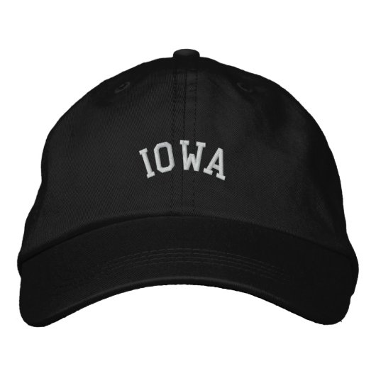 Casquette Brodée État de l'Iowa brodé (Devant)