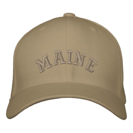 Casquette Brodée État du Maine aux États-Unis (Devant)