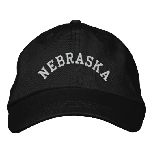 Casquette Brodée État du Nebraska brodé (Devant)
