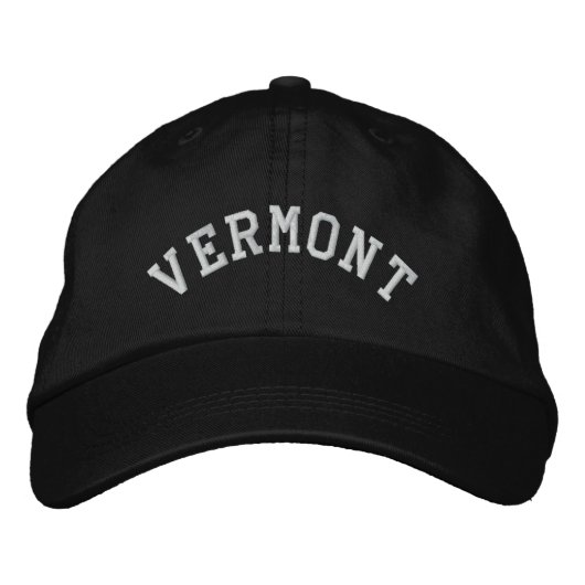 Casquette Brodée État du Vermont brodé (Devant)