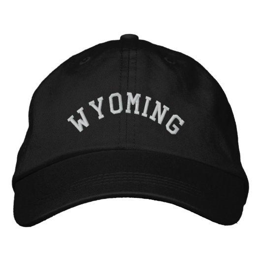 Casquette Brodée État du Wyoming brodé (Devant)