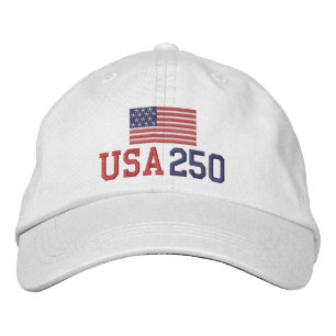 Casquette Brodée États-Unis 250 - avec drapeau américain