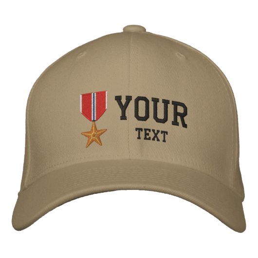Casquette Brodée Étoile de bronze OEF (Devant)