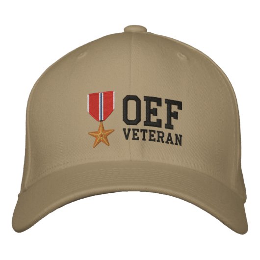 Casquette Brodée Étoile de bronze OEF (Devant)