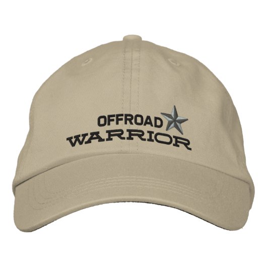 Casquette Brodée Étoile guerrière de Off Road (Devant)