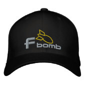 Casquette Brodée F Bombe (Devant)