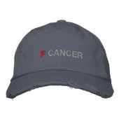 CASQUETTE BRODÉE F CANCER (Devant)