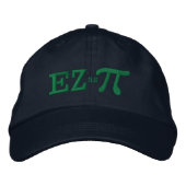 Casquette Brodée Facile comme tarte avec Pi (Devant)
