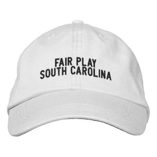 Casquette Brodée Fair Play, chapeau de Caroline du Sud