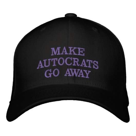 Casquette Brodée Faire disparaître les autocrates (alternative) Cas (Devant)