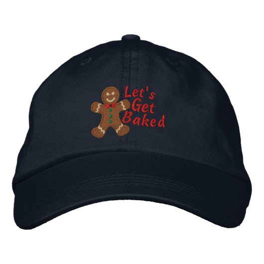 Casquette Brodée Faisons cuire dit Gingerbread Man (Devant)