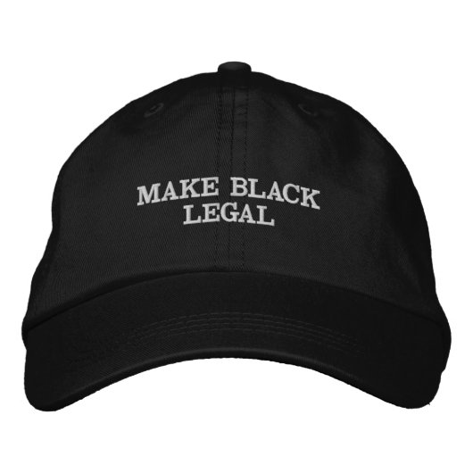 Casquette Brodée Faites juridique noir (Devant)