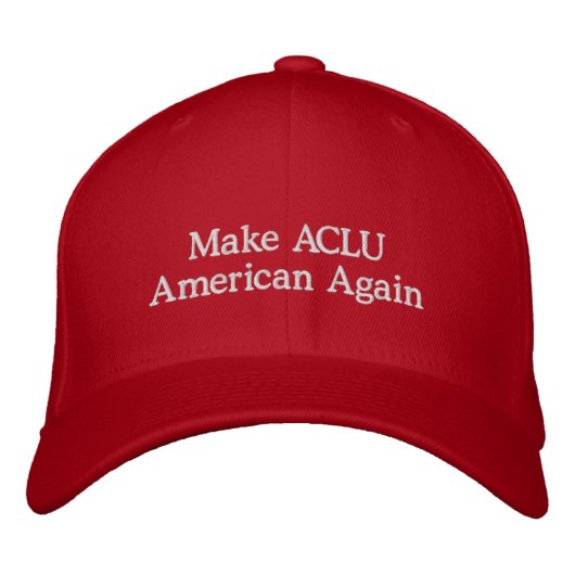 Casquette Brodée Faites l'Américain d'ACLU encore (Devant)