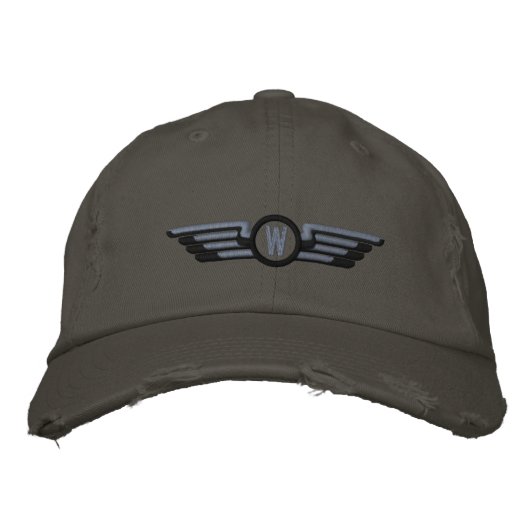 Casquette Brodée Faites vos lauréats Monogrammes de l'aviation (Devant)