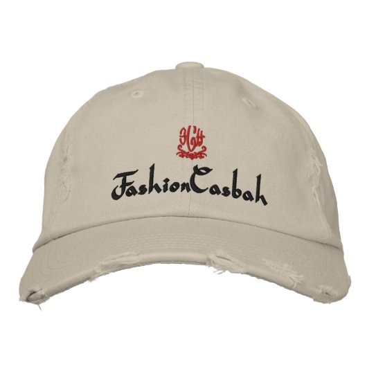 Casquette Brodée FashionCasbah Stone (Devant)