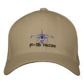 Casquette Brodée Faucon F-16 (Devant)