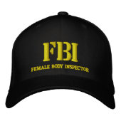 CASQUETTE BRODÉE FBI (Devant)