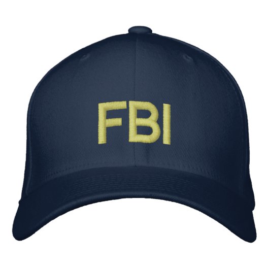 CASQUETTE BRODÉE FBI (Devant)