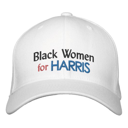 Casquette Brodée Femmes noires pour Harris (Devant)