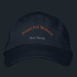 Casquette Brodée Femmes puissantes Imprimé Texte Fièrement Inspirer<br><div class="desc">Élevez votre style avec cette Alternative Apparel Casquette réglable de base en couleur marine intemporelle. Doté de "Femmes puissantes" avec votre personnage "Nom de Texte" brodé,  ce casquette est une déclaration audacieuse de force et de confiance. Portez-le fièrement et inspirez les autres - commandez le vôtre aujourd'hui !</div>